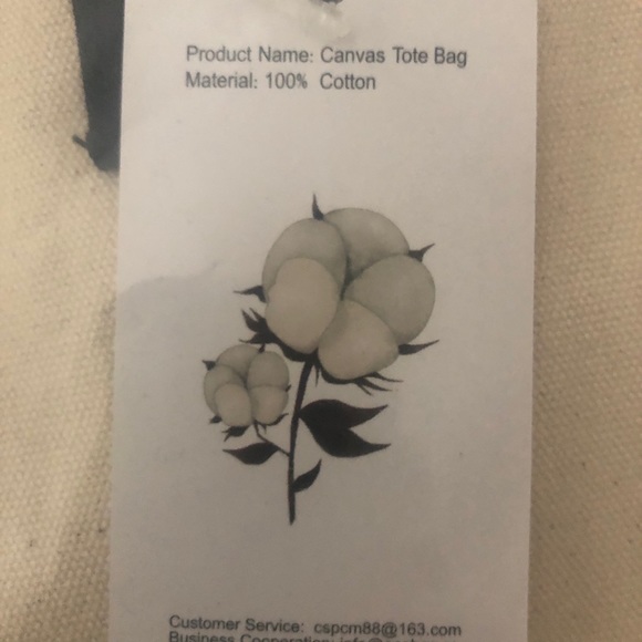 Personalize “C” Canvas Tote Bag NWT - Picture 2 of 3